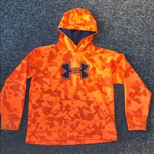Under Armour Storm Boys Hoodie Orange Camo